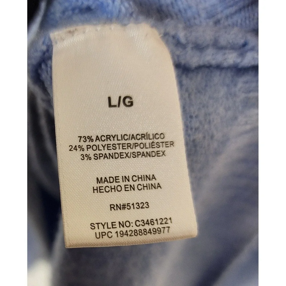 Vince Camuto‎ Sweater Women L Blue V-Neck Long Sleeve Pullover Knit Spring Work